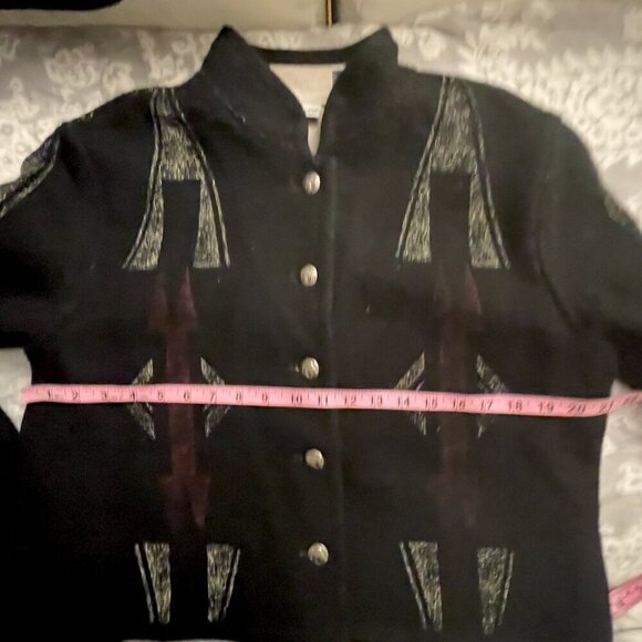 Gorgeous Chico's Short Wool Blend Coat, Size 12 - Picture 13 of 14
